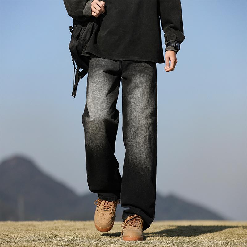 

Ретро джинсы мужские брюки модные и универсальные новые прямые свободные летние тонкие брюки 3XL