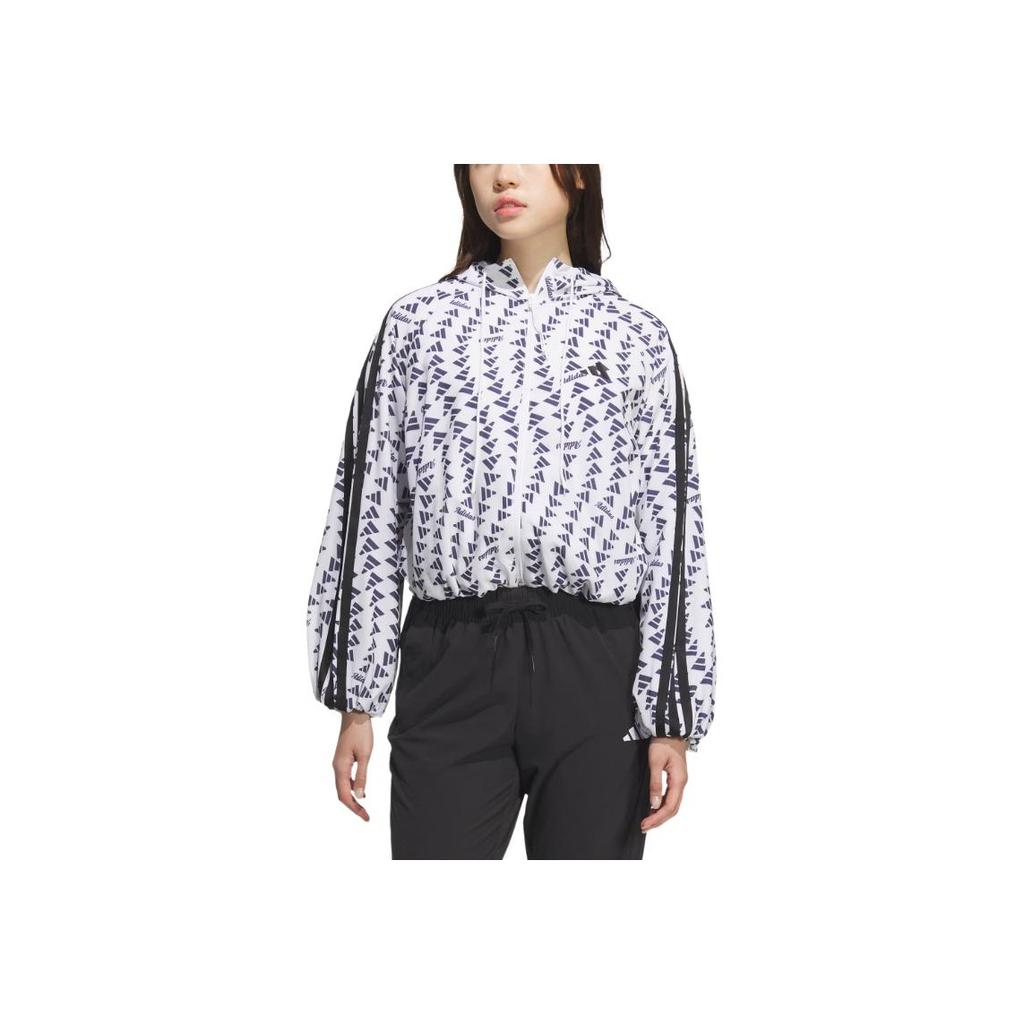 Adidas Ss25 Story Tkaná bunda Módní Pohodlná Sportovní Ležérní Bunda s Kapucí Dámská Bunda KB7762