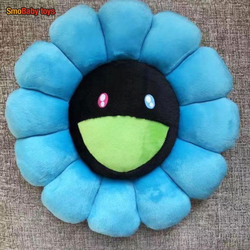 Rainbow Daisy Plush Pillow Sunflower Shaped Floor Game Mat Seat Cushion For Sofa Car Soft And Comfortable