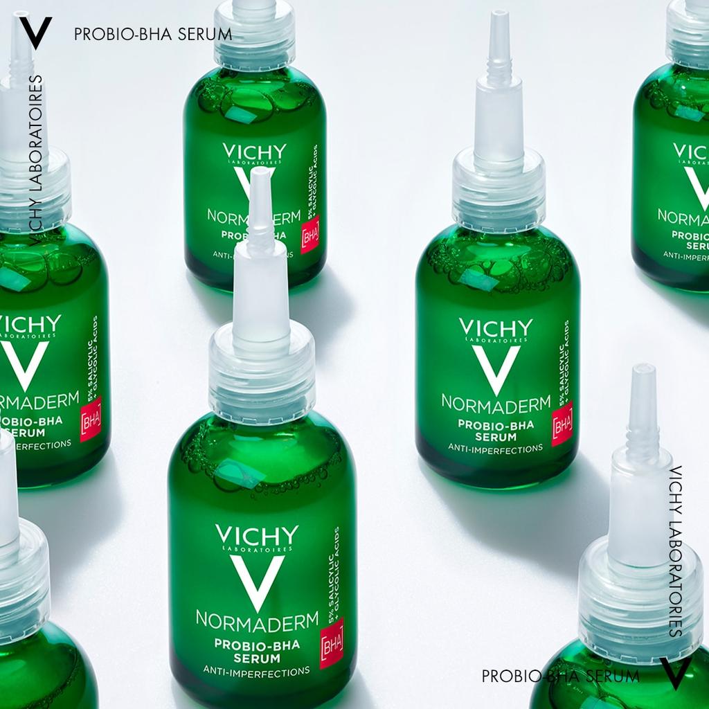 Vichy Normaderm Probio-BHA Anti-Imperfection Serum 30ml for Oily & Acne-Prone Skin, Oil Control, Blemish Treatment, Pore Refining
