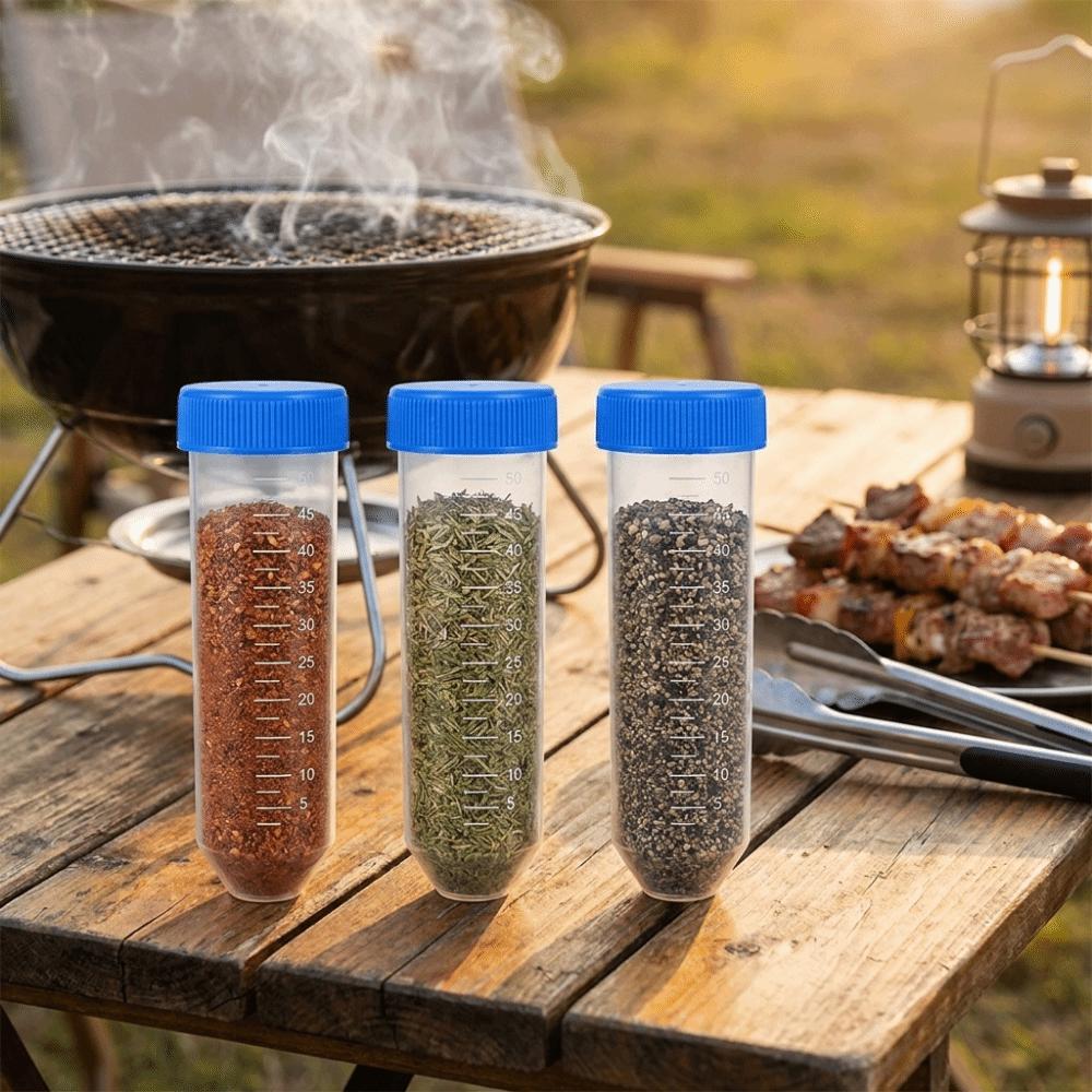 5 Stück Kunststoff Outdoor Gewürzgläser Luftdicht Ölflasche Kleine Gewürzbehälter Kaffeebohnen