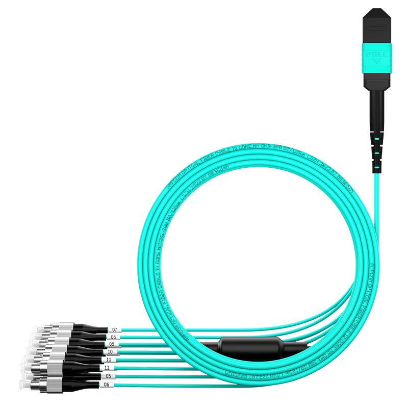 AMPCOM MPO-FC High-Density Fiber Optic Patch Cable