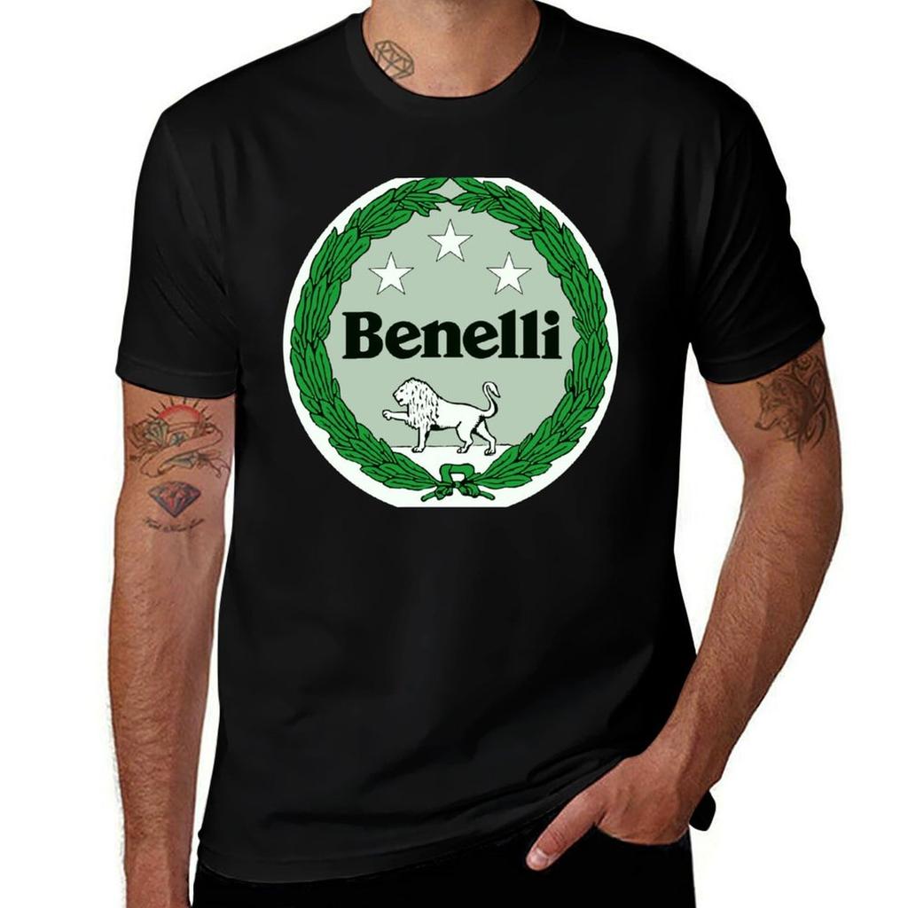Benelli Lion Logo Tshirt Quick Dry Sports Short Sleeve Tee