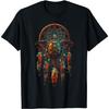 Turtle Dreamcatcher Native American Indian Feathers Arts T-Shirt(1)