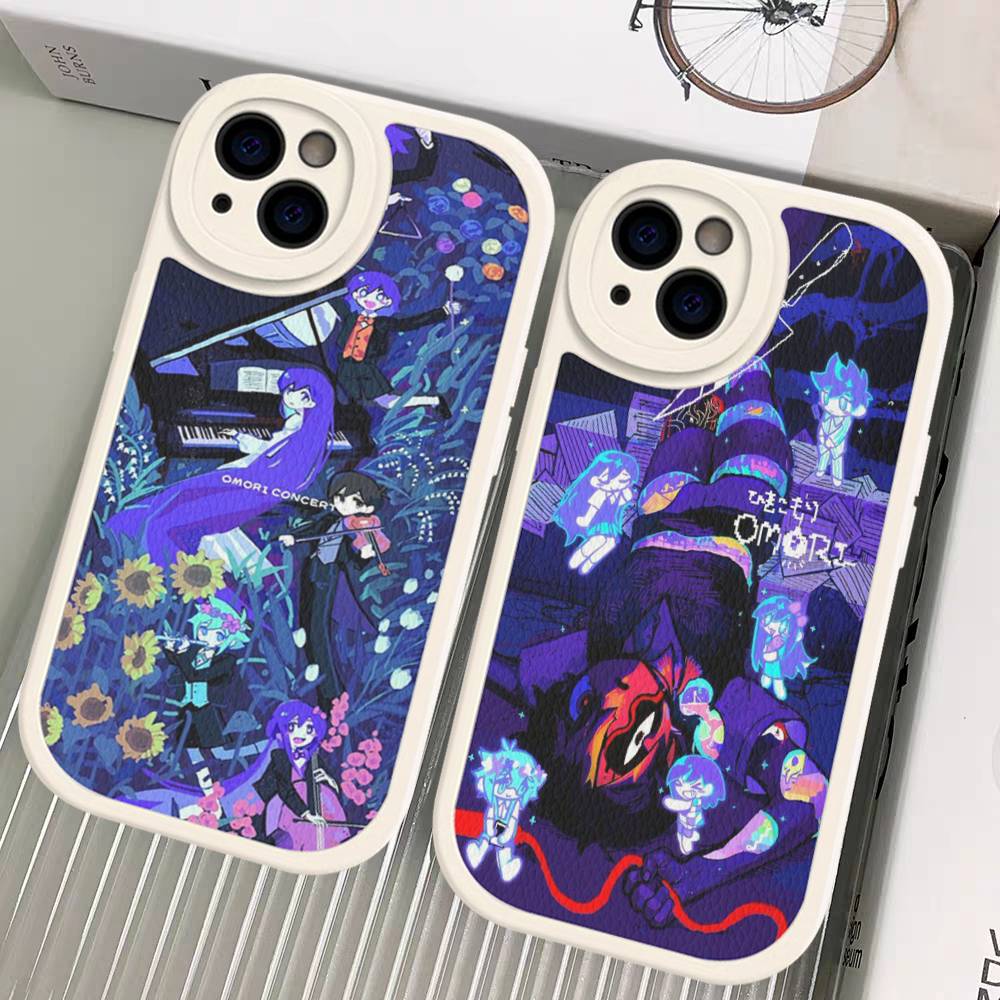 O-Omori Game Phone Case For IPhone 16 15 14 13 12 11 Pro Max Plus Leather Shockproof Cover