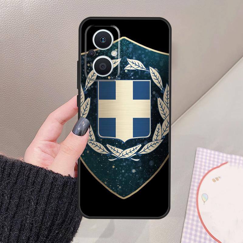 Greece Greek National Flag Funda For OPPO Reno 8 7 Lite 11F 12F 13F 14F 15F 10 12 13 14 Pro OPPO Find X8 X6 X9 Pro Case