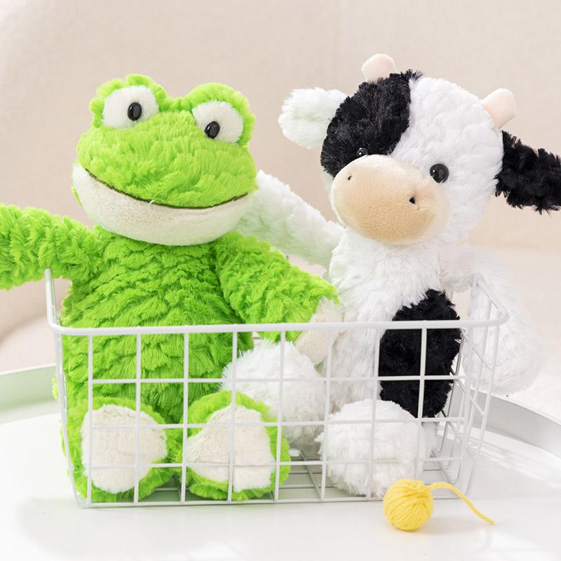 36cm Long-legged Animal Soft Toy Fluffy Panda Plush Toy Cattle Unicorn Stuffed Animal Huggable Plushie Toys For Children Gifts