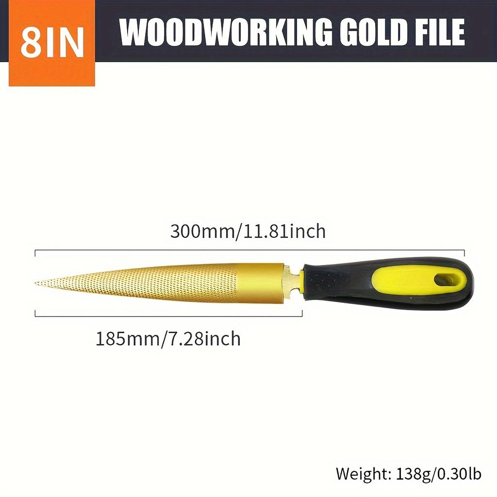 Wooden Carving File 6 ''/8 ''/10 '' suitable for Woodworking DIY Craft Small Tools, Woodworking Multifunctional Tools