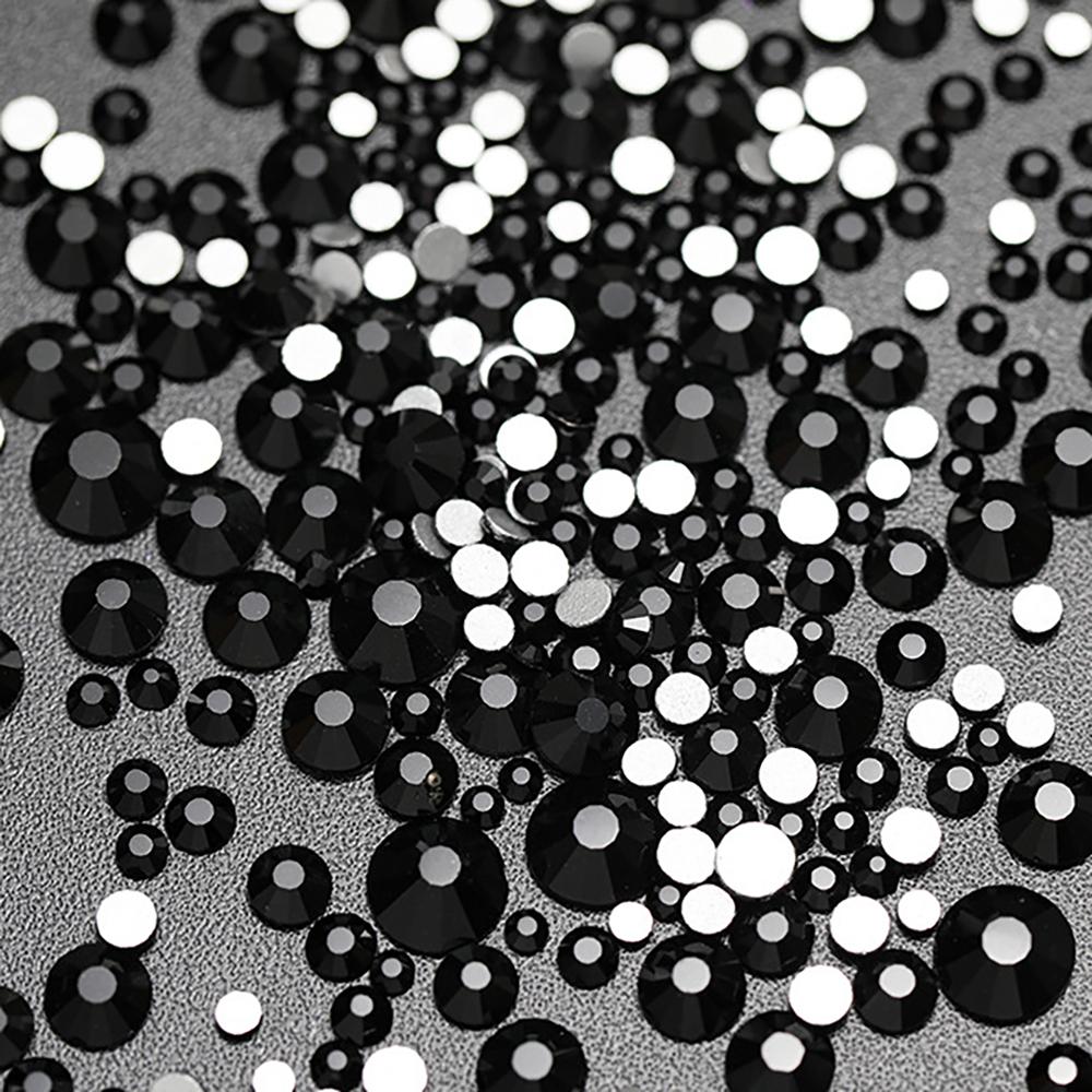 Flatback Crystal Glass Rhinestones Mix Size 14400pcs Non-Hot Fix Bulk Rhinestones for Nail Art Cup Garment Decoration