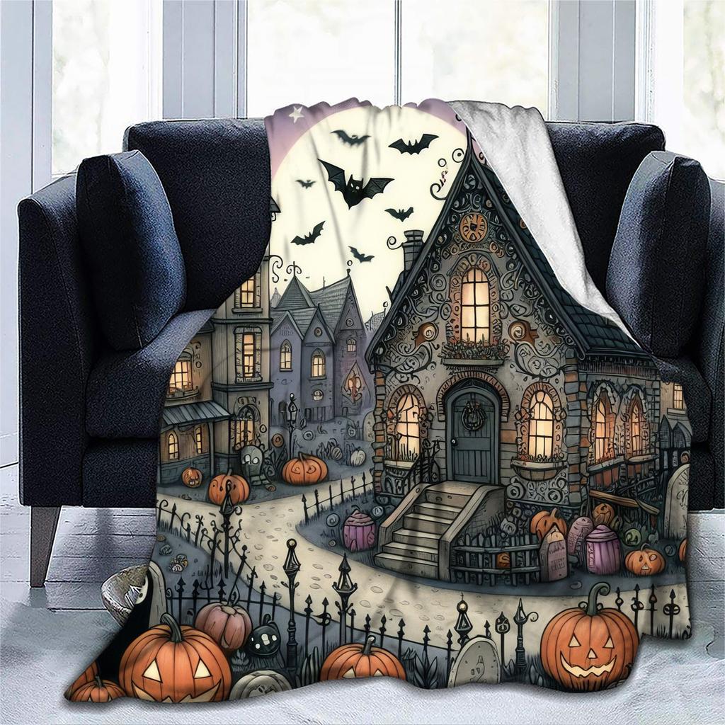 Halloweenská deka s potiskem