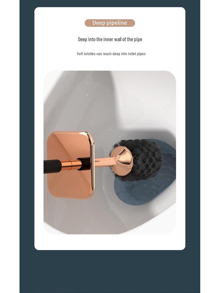 360° Wall-Mounted Silicone Toilet Brush, Golf Design