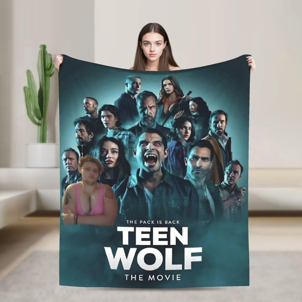 Teen Wolf The Movie Flannel Blanket Winter Soft Throw Blanket for Kids Living Room Novelty Bedspread Sofa Bed Cover