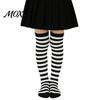 Comic-Ausstellung Outfit Accessoires Gestreifte Oberschenkelhohe Socken für Damen Mädchen, Über dem Knie Strümpfe, Mode Festlich Winter Strumpfwaren Weich Dehnbar