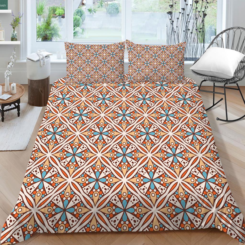 3D Bohemian Home Bettwäsche Bettbezug Luxus Bettwäsche Set Bettbezug Kissenbezug Blatt/Doppelbett in voller Größe 2/3-teilige Schlafzimmerdekoration