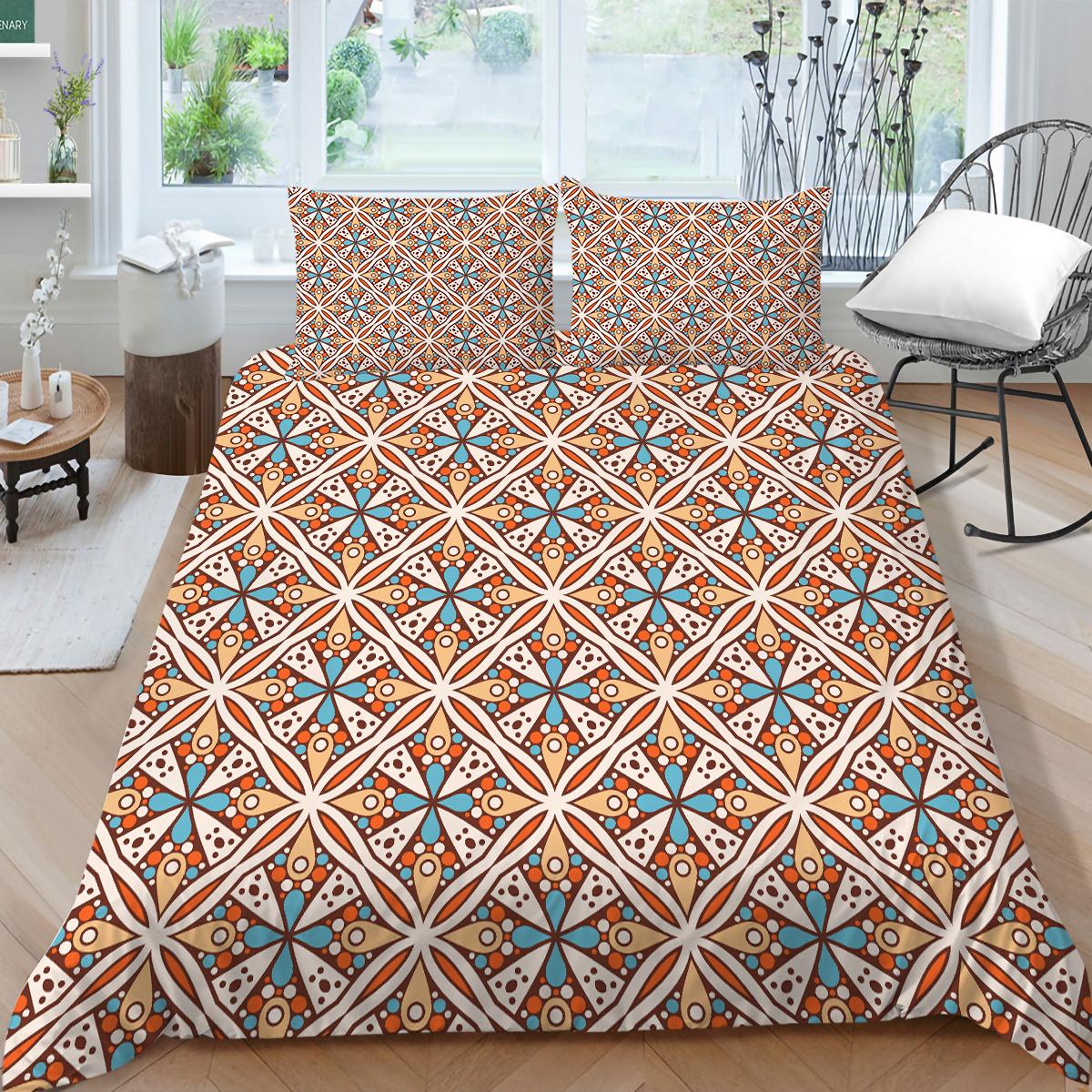 3D Богемное Домашнее Постельное Белье Пододеяльник Роскошный Комплект Постельного Белья Пододеяльник Наволочка Простыня/Двойной Полный Размер 2/3 Штуки Декор Спальни Baby 100x135cm