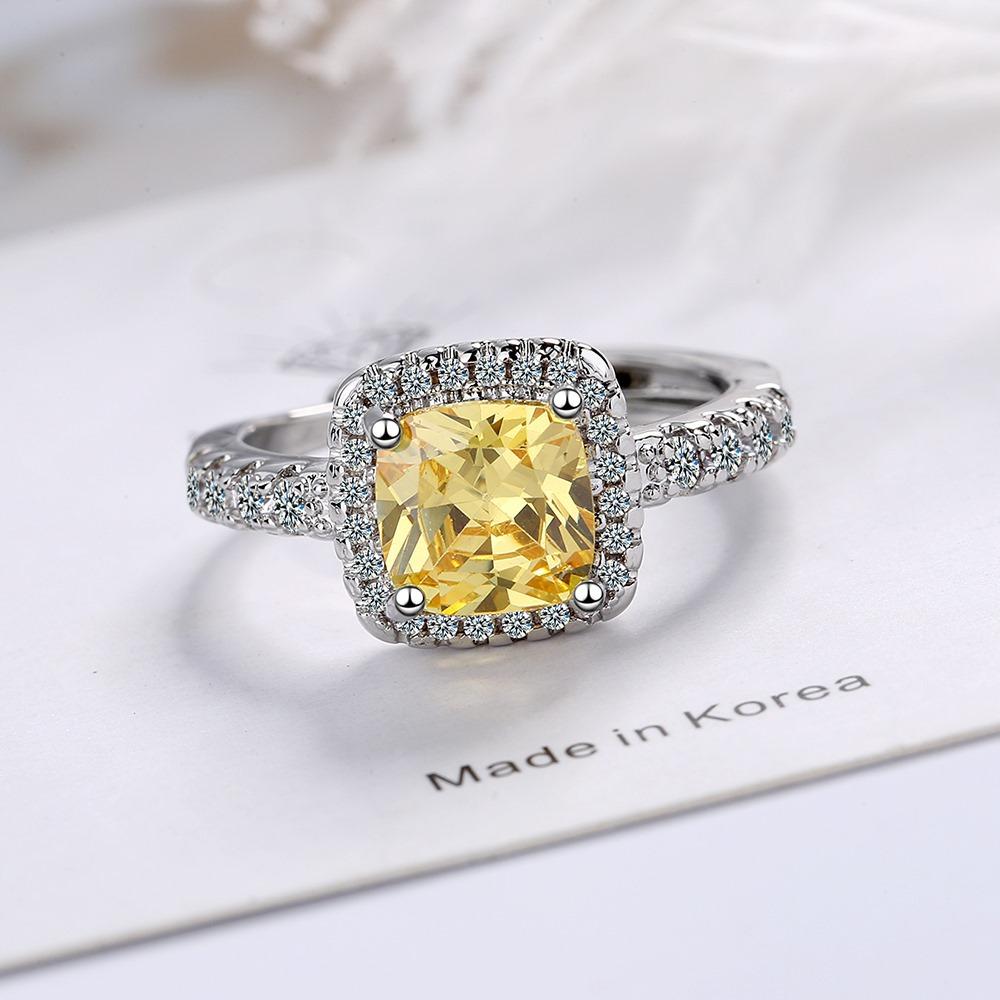 925 Silver Ring Fashion Pink Zircon High Quality For Women Rings Wedding Fine Jewelry Accessories Party Gift
