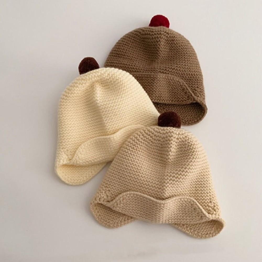 Cache-oreilles d'hiver pour bébé coupe-vent, bonnet chaud de protection des oreilles, nouveau bonnet tricoté pour bébé, garçons filles