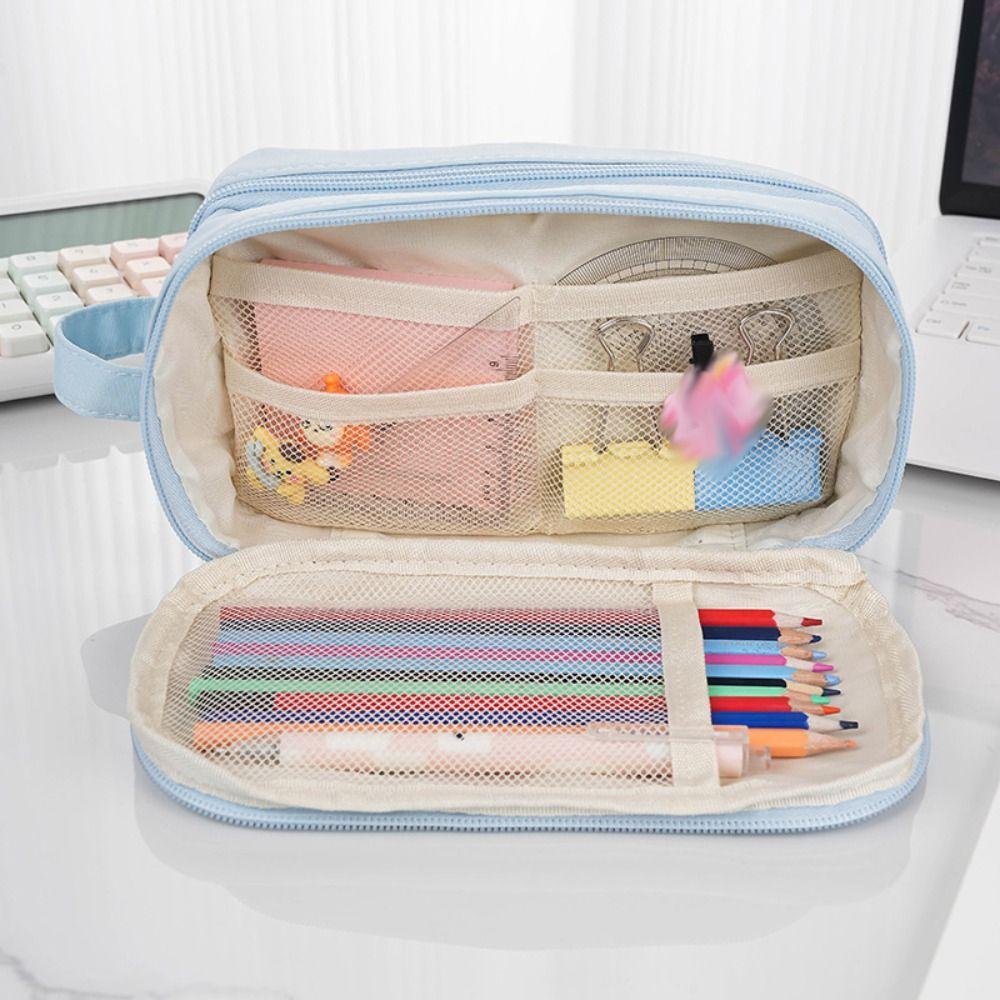 Storage Bag Detachable Pencil Case Large Capacity Stationery  Storage Bag Ita Bag Pouch  Girls