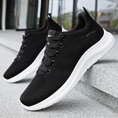 Shoes Men's Shoes New Fly-woven Mesh Shoes Breathable and Non-smelly Feet Casual Shoes Soft Sole Comfortable Dad Sneakers