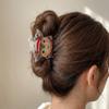 Elk Santa Claus Shark Clip Acrylic Cartoon Hair Grab Clip Fashion Christmas Tree Hair Claw  Girl