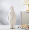 Nordisch Modern Weiße Keramikvase für Heimdekoration und Blumengestecke