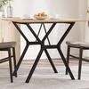 VidaXL Dining Table Y-Frame, Dinner Table, Dining Table Kitchen Restaurant Interior, 80x80x75 Cm Solid Pine Wood 3282717