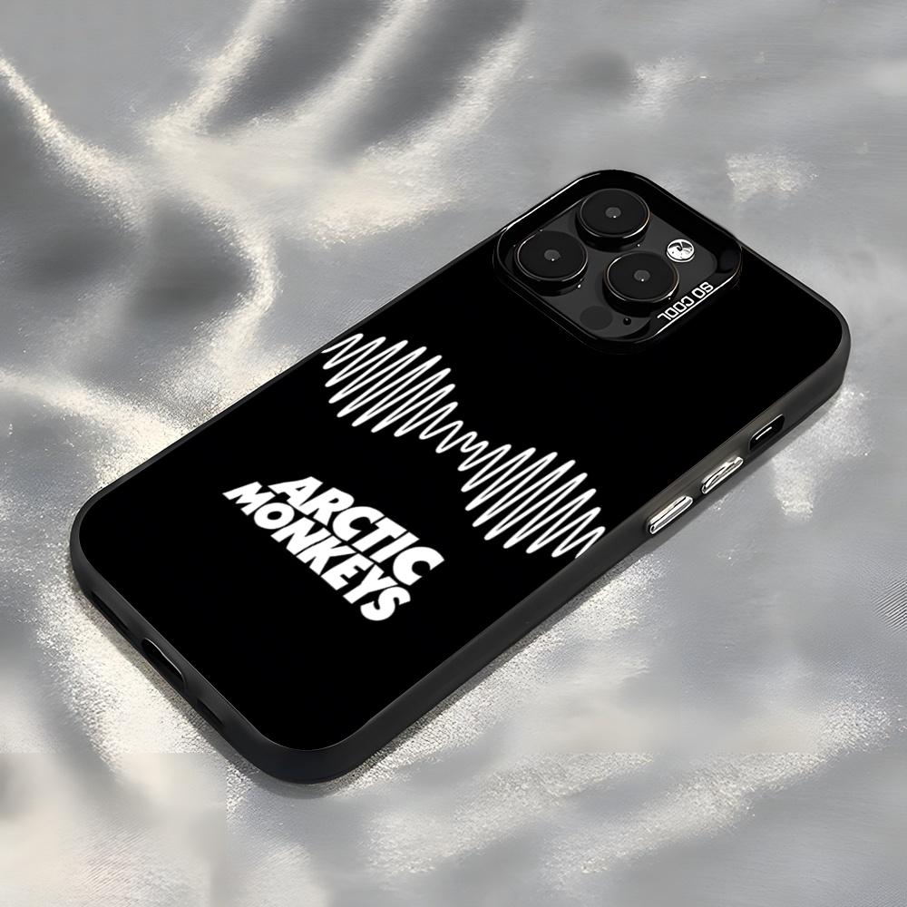 Band A-Arctic M-Monkey Phone Case For IPhone17 Air 16 15 14 Plus 13 12 11 Pro 7 8 XS Max XR Silver Black Bumper Case