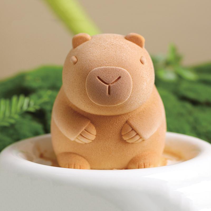 Cute Capybara Pudding Mold Mousse Silicone Mold Cake Milk Jelly Mold Cartoon Capybara Cake Decoration Baking Bakery Tool