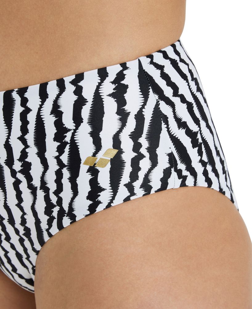 Arena Stroje Pływackie Women's Bikini Halterneck Allover Black Multi 005182/520 D34