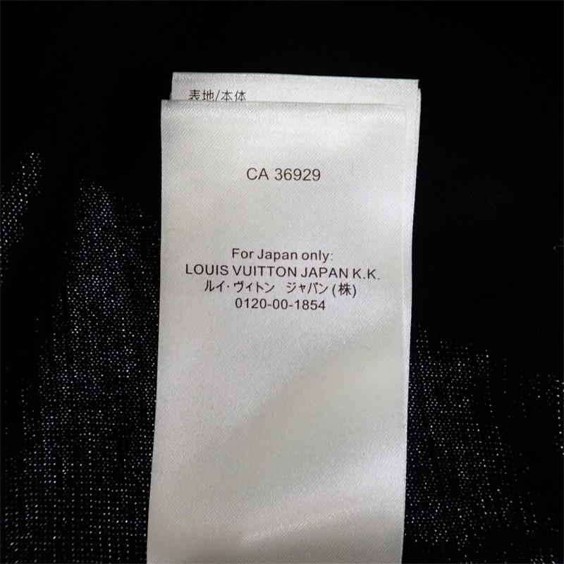 LOUIS VUITTON  1AGKMK L knit black cotton mens