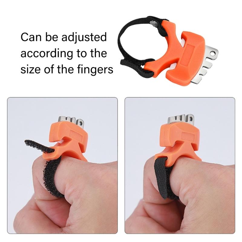 Ceramic Edges Line Trimmer Tool Adjustable Finger Band Stainless Steel Construction For Quick Lures Corrections And Secure Knots Small Fishing