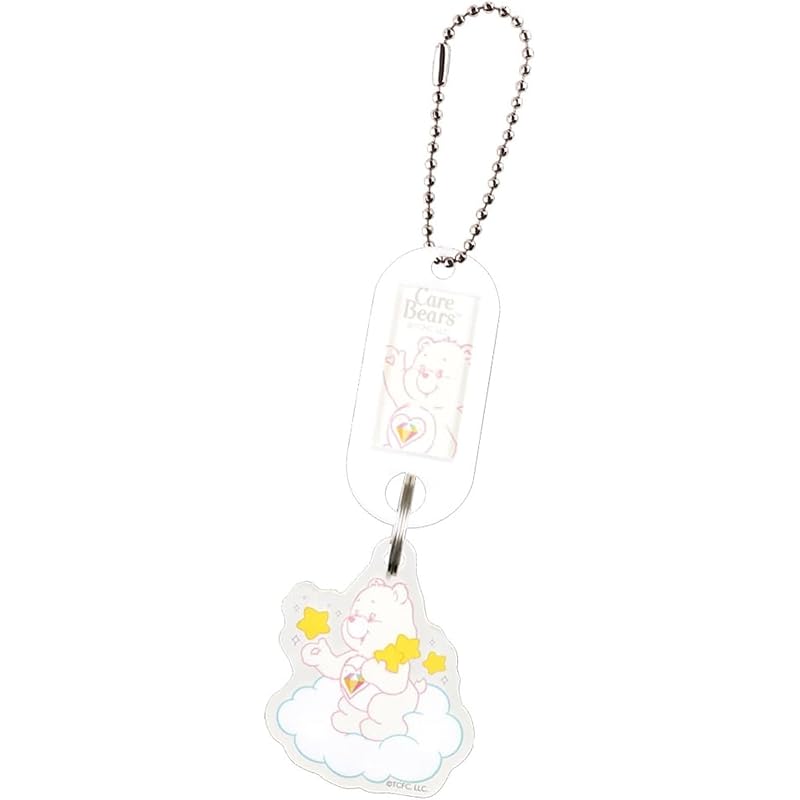 

Tease Factory care bear name tag keychain sparkle heart bear CB-5546058SH