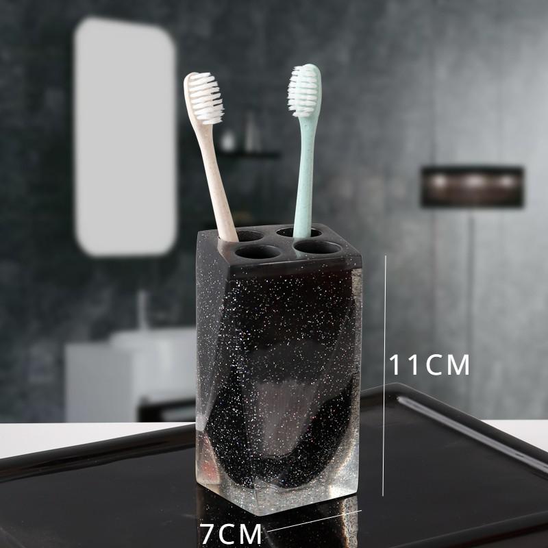 Resin Bathroom Toiletries Portable Soap Dispenser Soap Storage Rack Toothbrush Holder Mouthwash Cup Hotel Bathroom Decoration