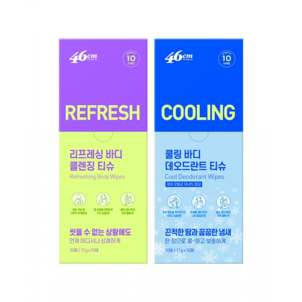 OntheBody [необязательно] 46 см Решение от запаха тела Влажная салфетка для тела cooling body deodorant tissue