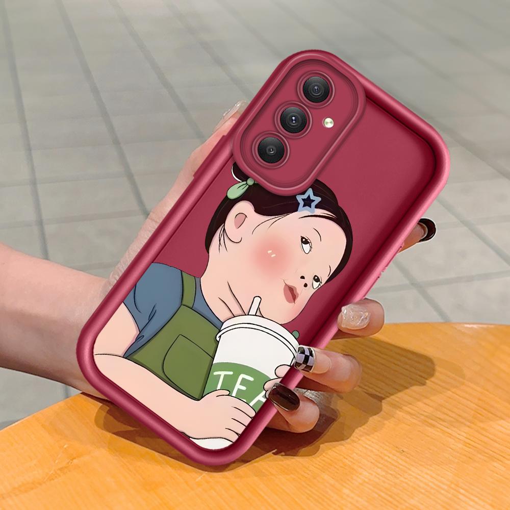 Soft Silicone Square Ladders Cartoon Pattern Full Cover Camera Protection Shockproof Case for Huawei Honor Xiaomi Redmi Samsung