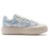 Li Ning Cream Puff Platform Slip Resistant Low top Skateboard Shoes Women's Denim Sky Blue AZGT026-10