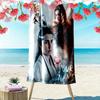 Custom NameFantasy Warrior Beach Towel Soft Microfiber Summer Towel Quick Dry Absorbent Towel for Beach Swimming Pool Travel