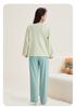 Fenteng Pure Cotton Set Autumn Classic Round Neck Cute Dog Light Fashion Long Sleeve Home Clothes Set Women's Pajamas