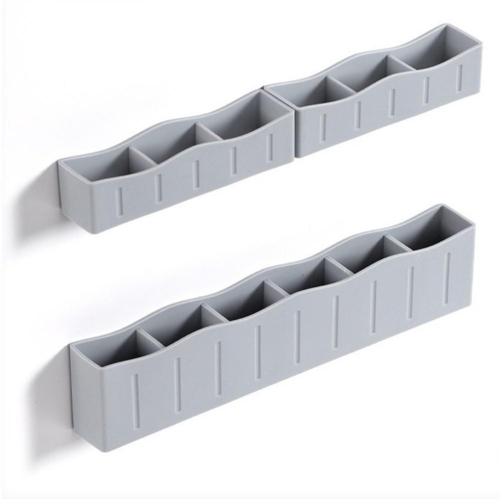 Wall Mounted Silicone Straw Holder Reusable Cabinet Door Storage Container Straw Storage Rack  Bar