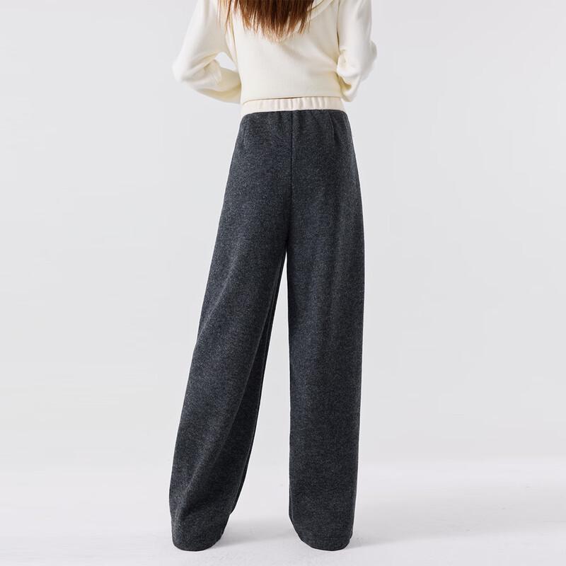 FivePlus Women's Knit Straight Wide-Leg Casual Pants