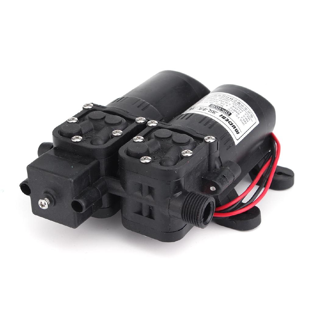 4.5A 12V Dual Electric Motor 5.5LPM 105PSI High Pressure Self Priming Diaphragm Water Pump For Home Garden Boat Caravan Marine Pump