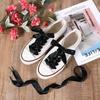 Flat Ribbon Shoelaces Ribbon Shoelaces Double Flat Ribbon Shoelaces For Sneakers Casual Shoes