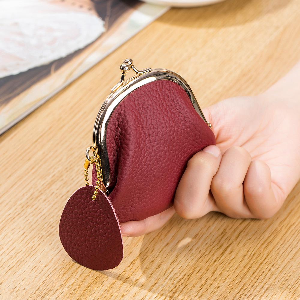 2024 Premium Leather Women's Coin Purse - Top Layer Cowhide Mini Storage Bag