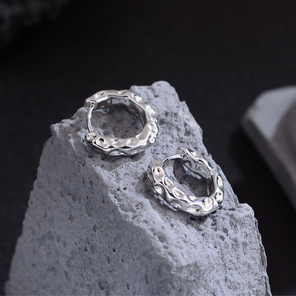 Premium Earrings Texture Earrings Large Earrings Women S Simple Cold Style Light Luxury Accessories