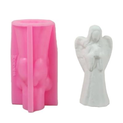 3D Geflügeltes Mädchen Silikonformen Epoxidharzformen für Kerzen Seifenherstellung Fondant Silikonform für Süßigkeiten Schokolade Backen