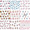 50 Sheets 3D DIY Nail Art Water Transfer Floral Manicure Tips Nail Sticker Decoration