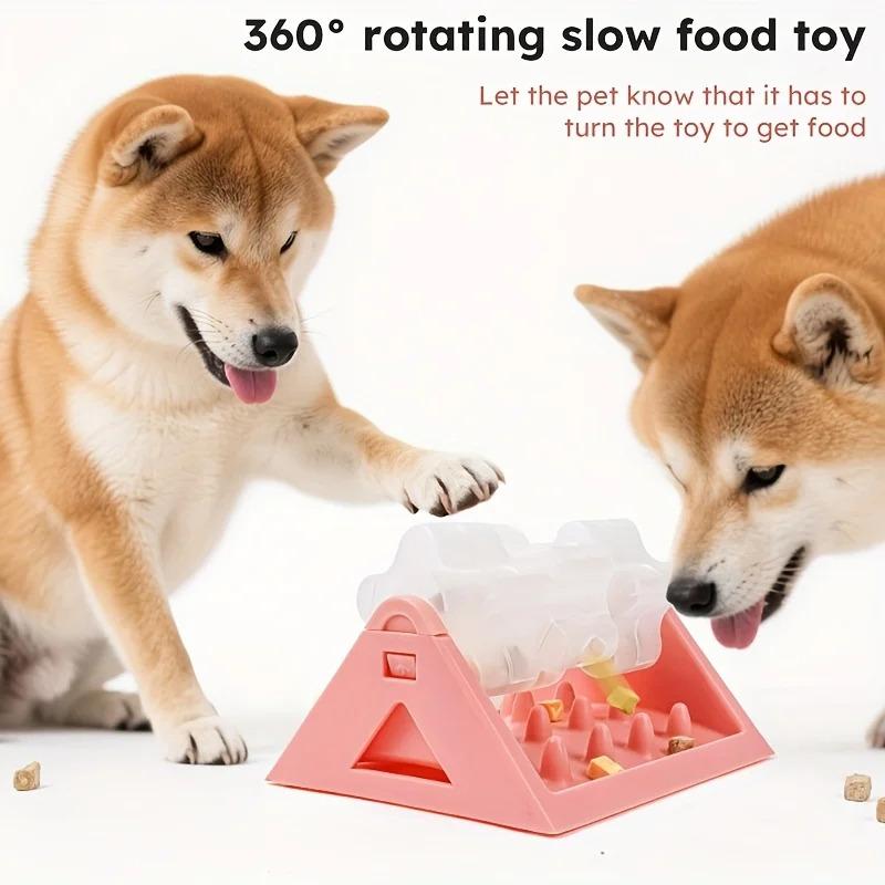 Interactive Dog Puzzle Feeder Toy Slow Feeder Bowl with Leak-Proof Design Durable Mental Stimulation Enrichment