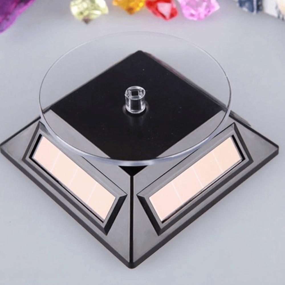 Design Compatto Piattaforma Rotante Solare a 360 Gradi Piattaforma Girevole Espositore da Negozio