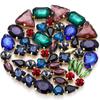 50 Perle di Cristallo a Griffa Singola da Cucire a Mano Trapanino Accessori Fai da Te per Abbigliamento Accessori Matrimonio Trapanino a Griffa da Cucire a Mano con Fori Perline Strass da Cucire