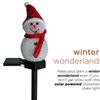 LED Snowman Solar Garden Light Outdoor Ground Stake Light Solar Powered Xmas Pathway Lights For Christmas Lawn Yard Decoration
